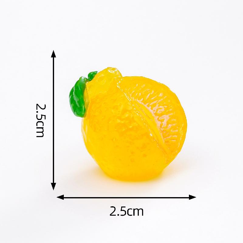 微景观创意夜光半切水果西瓜火龙果萌粒 DIY装饰品配件迷你小摆件