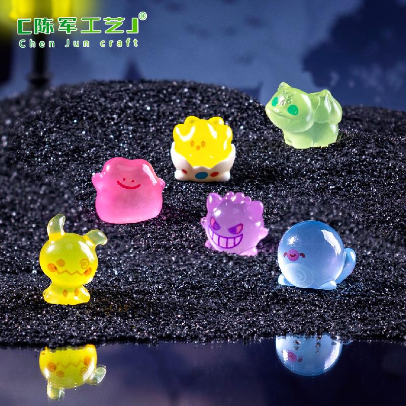 跨境新品微景观创意夜光小精灵万圣节造景 DIY装饰配件迷你小摆件