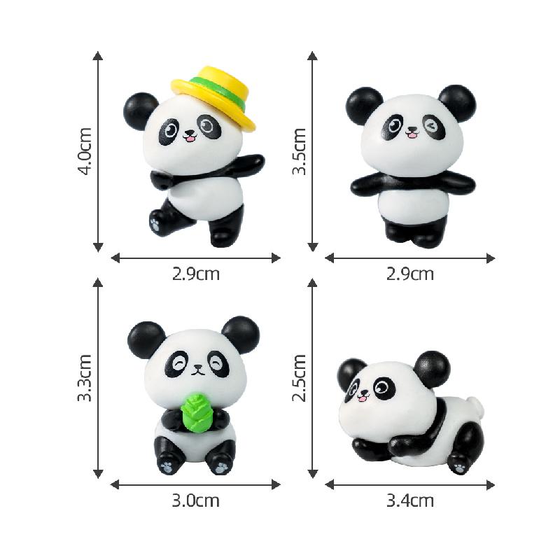 Tiểu cảnh gấu trúc dễ thương, phụ kiện trang trí DIY mini (ZC-257)