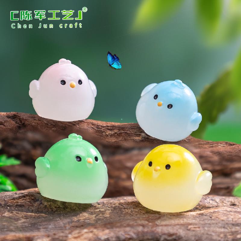跨境微景观创意大号云雀小鸡萌粒园艺造景 DIY装饰配件迷你小摆件