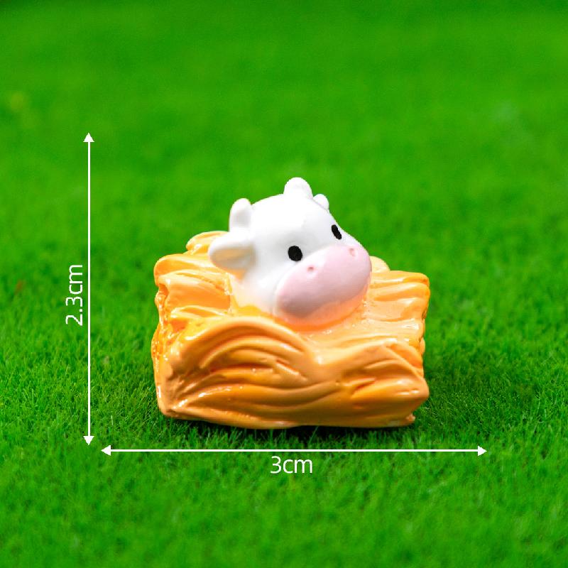 微景观创意可爱牛牛一家园艺造景 DIY装饰品挂配件迷你桌面小摆件
