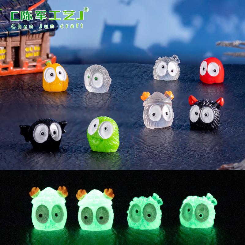 Đèn lồng bí ngô phát sáng mini - phụ kiện trang trí DIY, tạo cảnh quan Halloween cho mô hình thu nhỏ xuất khẩu (ZC-1378)