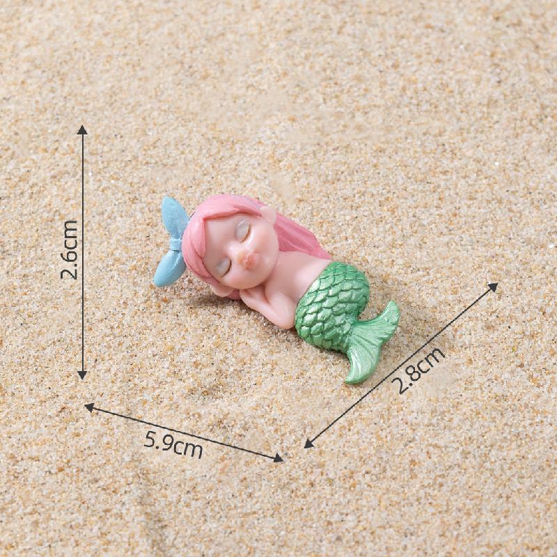Tiểu cảnh kẹp tóc nàng tiên cá, trang trí bể cá mini DIY (ZC-415)
