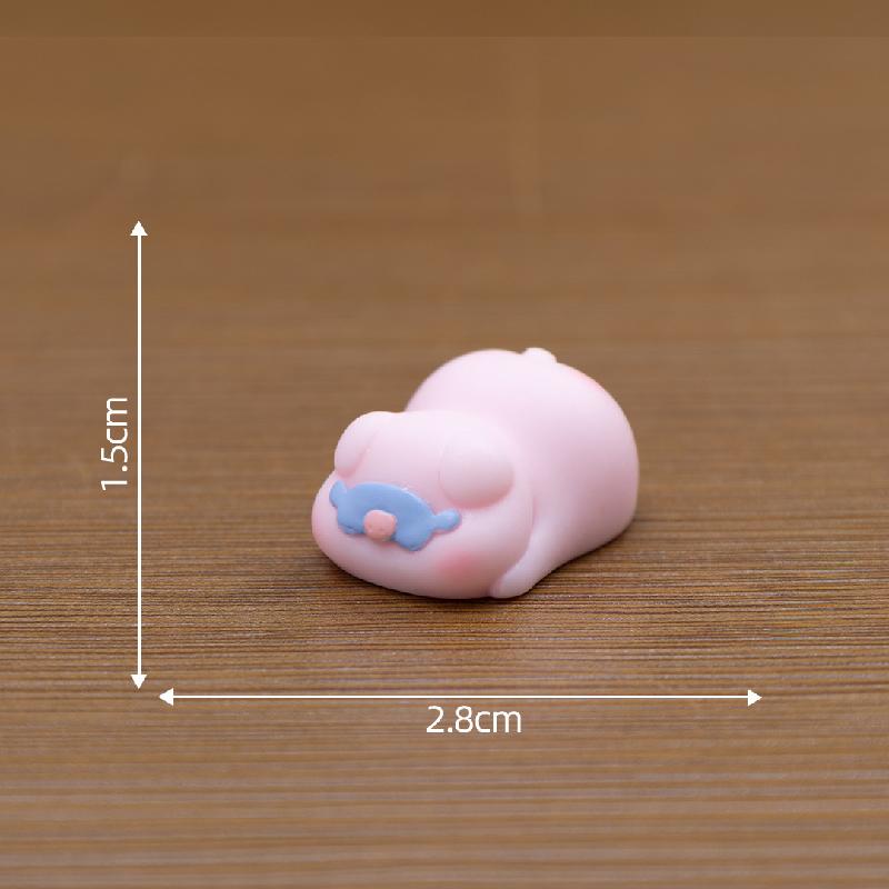 微景观创意可爱猪猪公仔萌粒 DIY装饰品挂配件迷你车载桌面小摆件