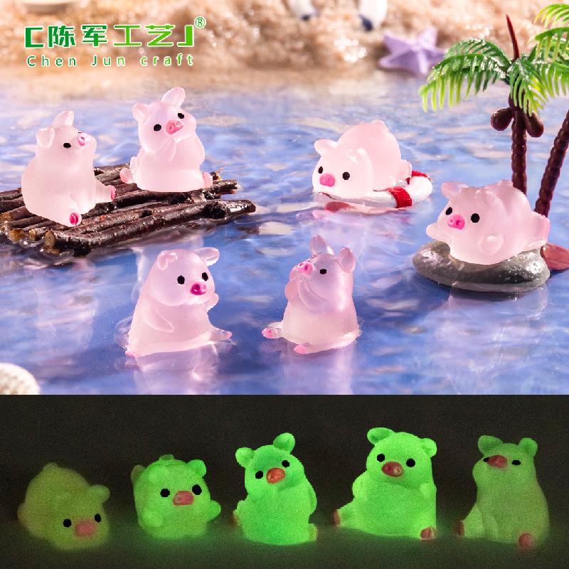 Heo phát sáng – Mô hình heo mini đáng yêu, trang trí bàn (M-582)