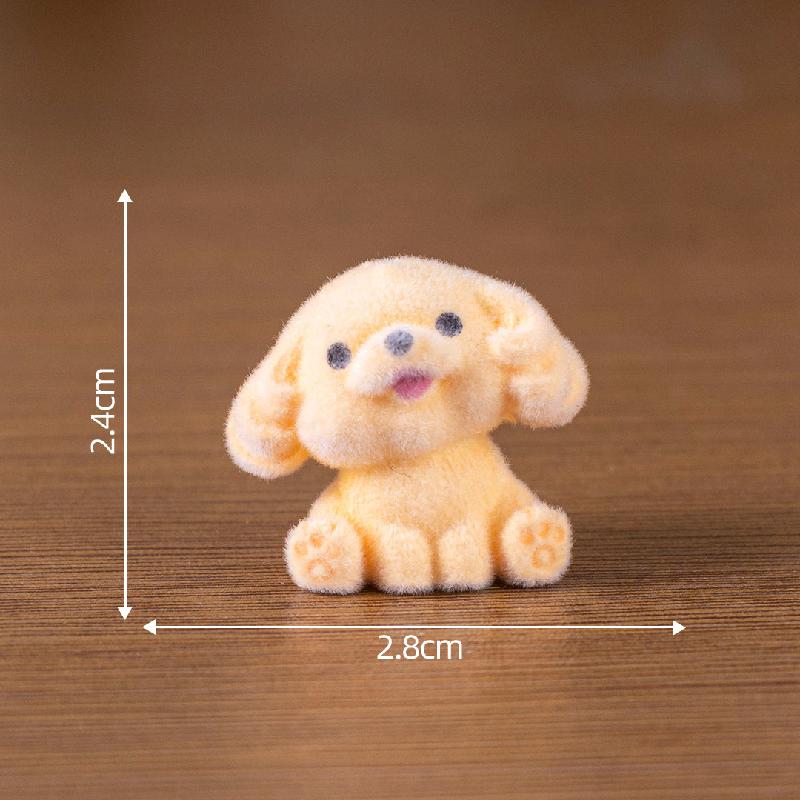可爱植绒金毛小狗公仔萌粒 DIY装饰品钥匙扣包包挂配件迷你小摆件