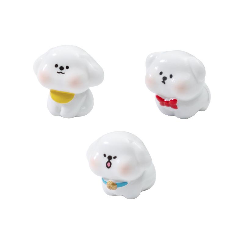 Chó Trắng Dễ Thương Mini Trang Trí (PK-259)