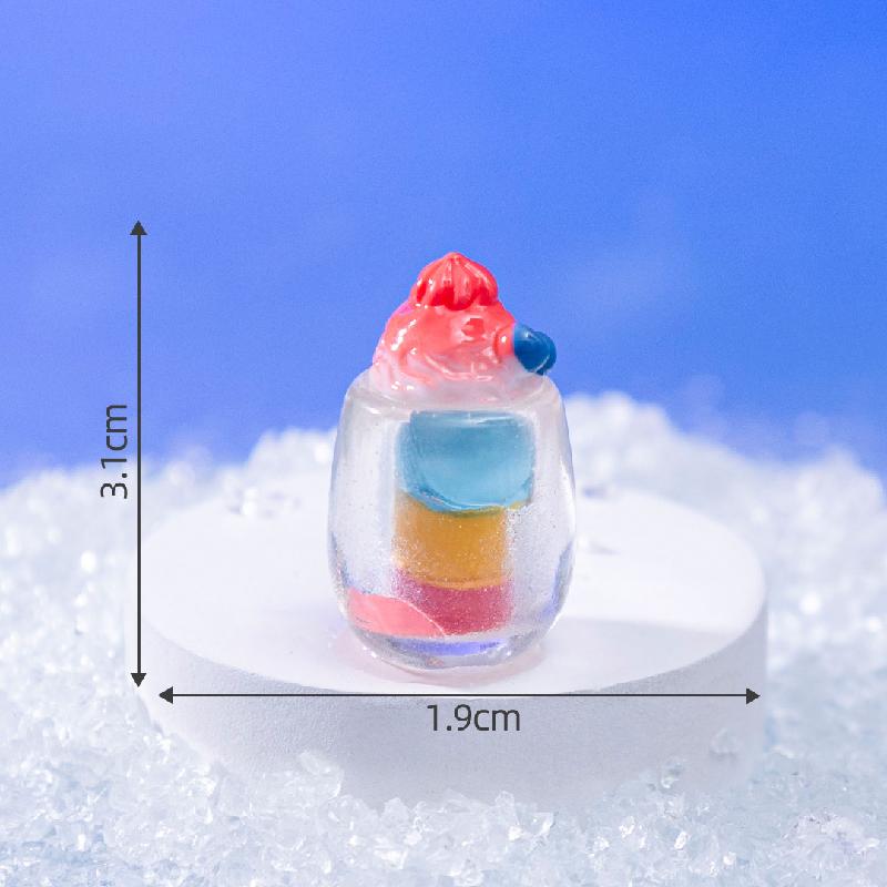 微景观创意仿真彩虹冰淇淋食玩 DIY装饰品盲袋配件迷你桌面小摆件