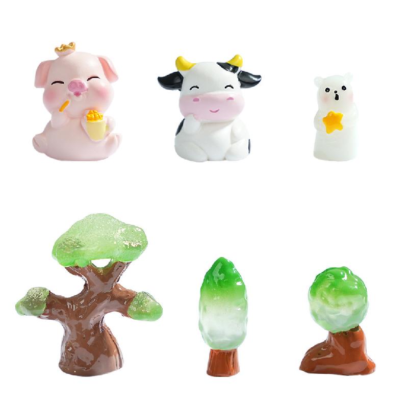 微景观创意夜光梦幻森林园艺造景 DIY装饰品配件迷你生态瓶小摆件