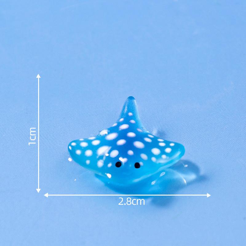 微景观创意游泳圈气垫船海洋动物水族造景 DIY装饰配件迷你小摆件