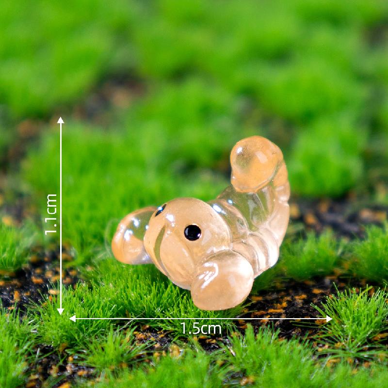 Tiểu cảnh côn trùng phát sáng: kiến, sâu, DIY, phụ kiện bàn tiểu cảnh mini (ZC-538)