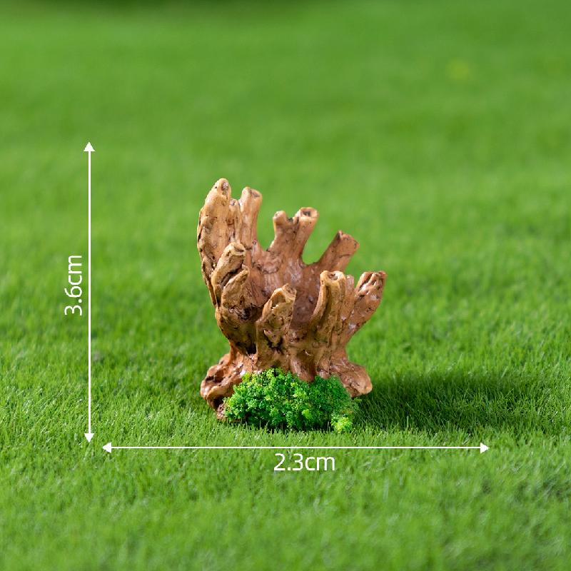 跨境新品微景观创意写实恐龙树桩园艺造景 DIY装饰配件迷你小摆件