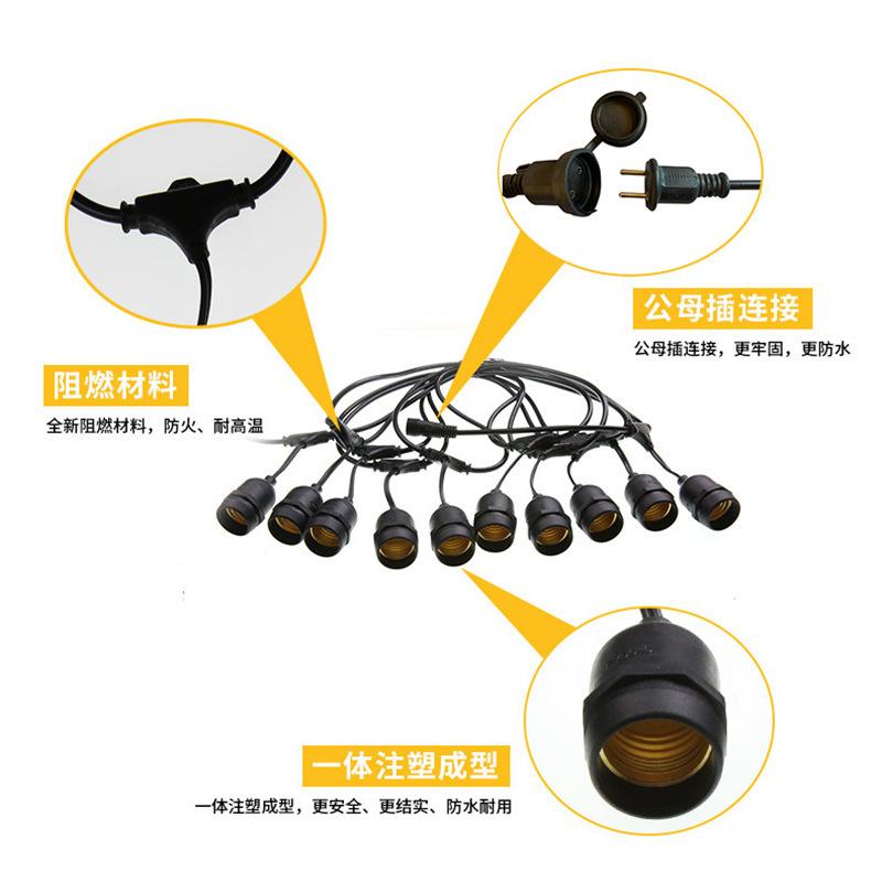 Đèn LED dây S14 mới, chống nước và năng lượng mặt trời, lý tưởng cho trang trí ngoài trời và cắm trại. Thích hợp cho sân vườn và không gian ngoài trời, bán buôn.