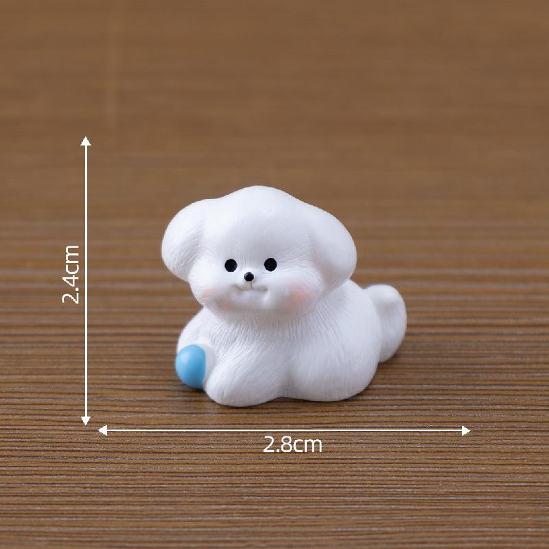 微景观创意可爱西施犬公仔娃娃屋 DIY装饰品挂配件迷你桌面小摆件