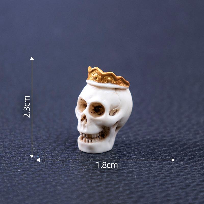 跨境外贸微景观创意骷髅情侣万圣节造景 DIY装饰品配件迷你小摆件