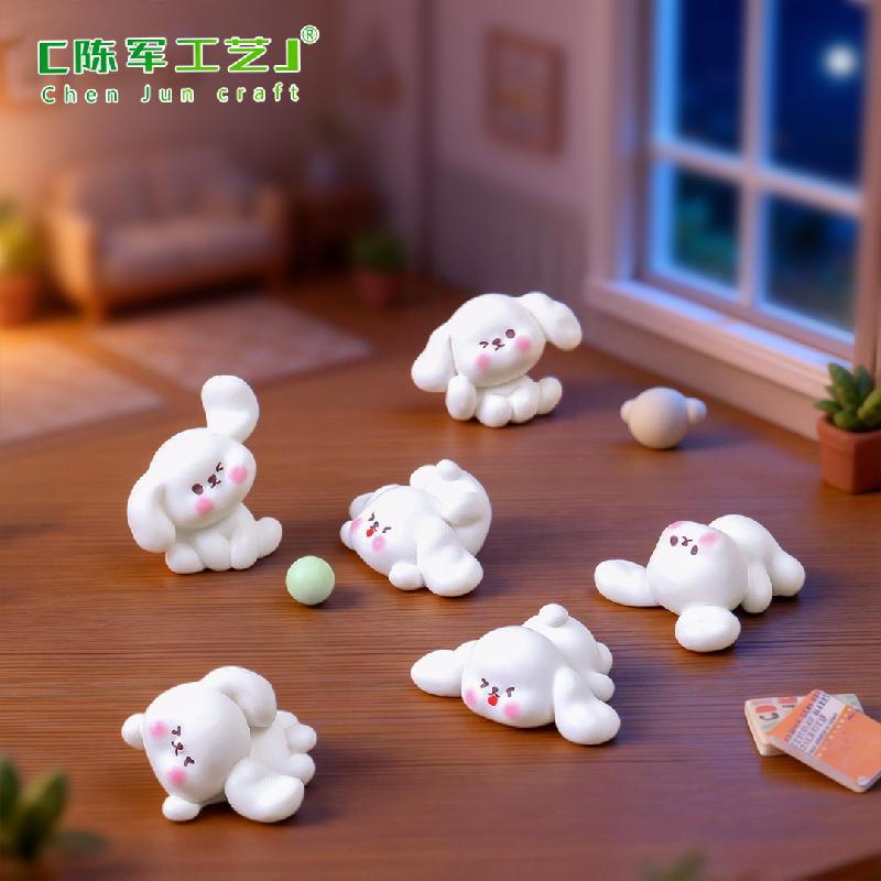 Tiểu cảnh chó nhỏ dễ thương, trang trí bàn làm việc mini (ZC-191)