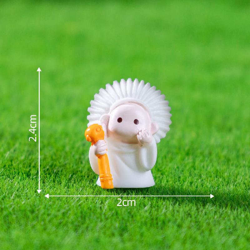 微景观创意良渚文化堆小人稻草茅草屋 DIY装饰配件迷你树脂小摆件