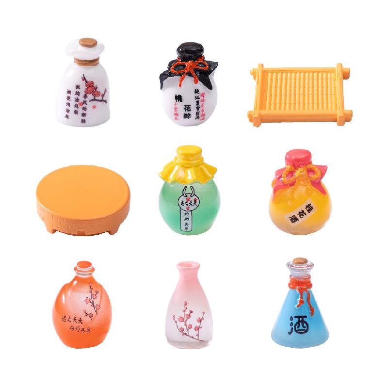 微景观创意桂花酒桃花酿仿真食玩DIY装饰品配件迷你小摆件