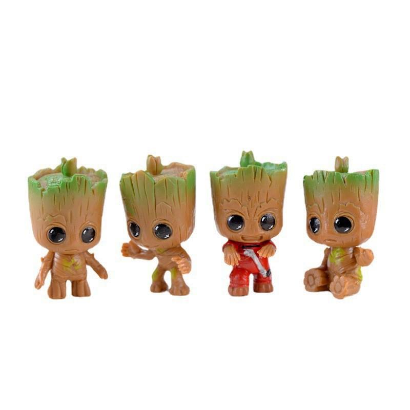 微景观树人卡通钥匙扣挂件摆件DIY多肉植物装饰树怪摆件创意盆景