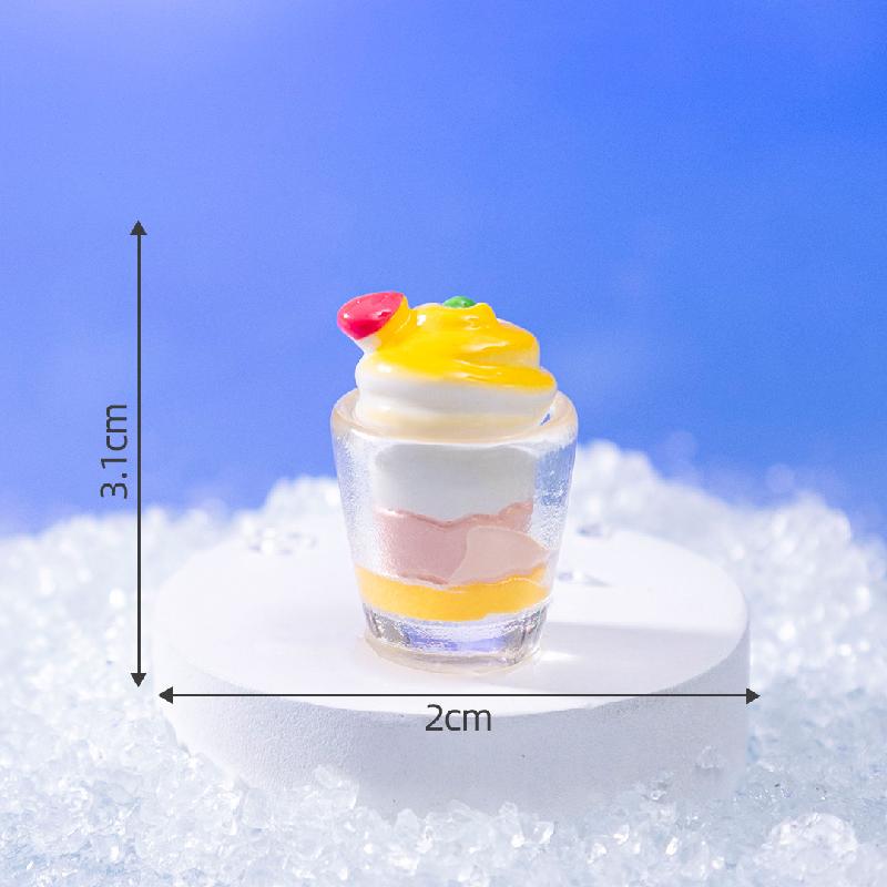 微景观创意仿真彩虹冰淇淋食玩 DIY装饰品盲袋配件迷你桌面小摆件