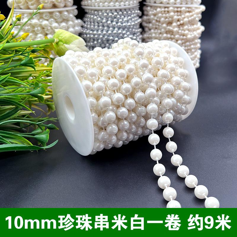 Dây chuỗi ngọc trai giả ABS từ 6-14mm, lý tưởng cho trang trí đám cưới. Đem đến vẻ đẹp sang trọng và tinh tế cho các sự kiện đặc biệt.