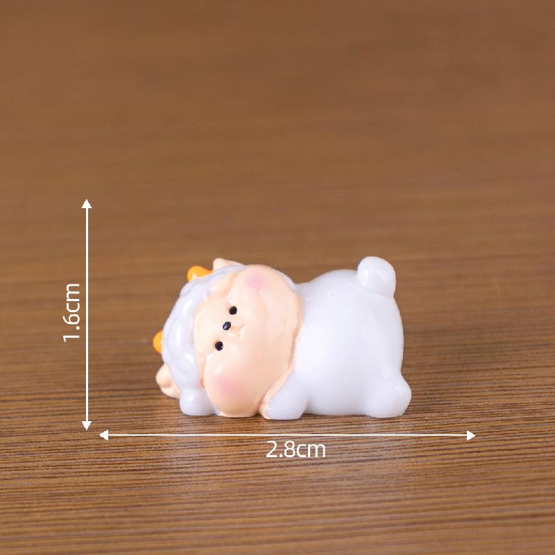 微景观创意十二生肖排排趴萌粒 DIY装饰品配件迷你车载桌面小摆件