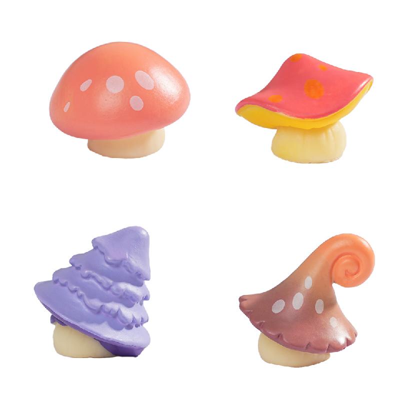 苔藓微景观创意仿真彩色大蘑菇园艺造景 DIY装饰品配件迷你小摆件
