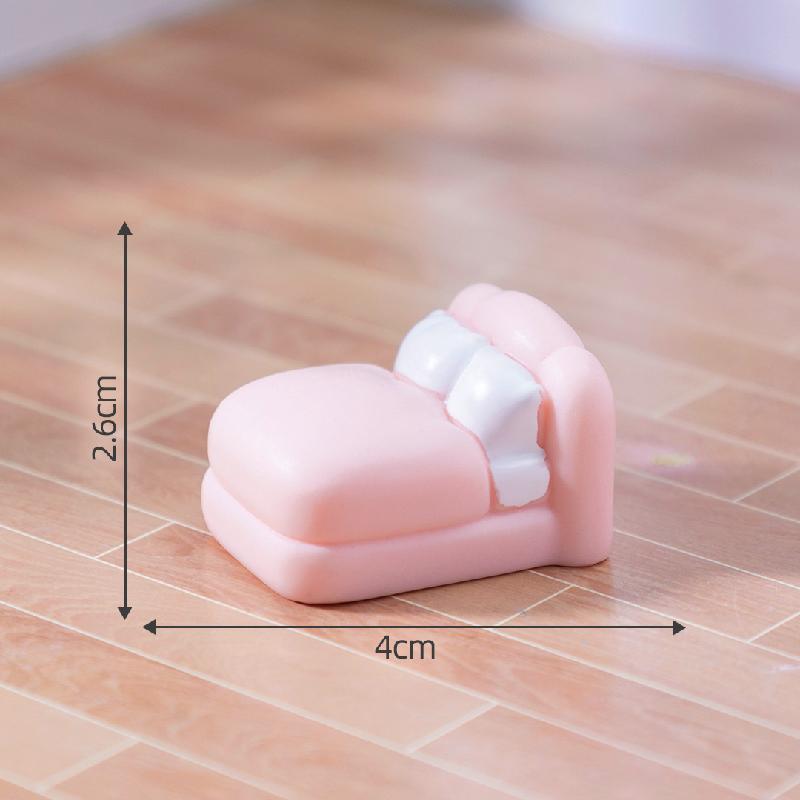 微景观创意可爱粉色沙发衣柜家具娃娃屋 DIY装饰品配件微缩小摆件