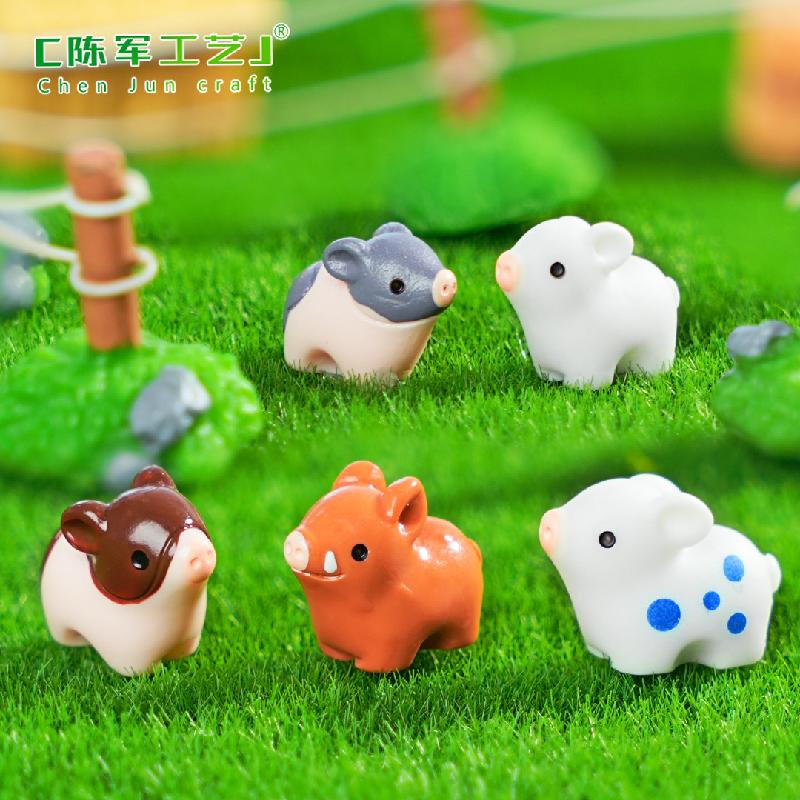 Heo con dễ thương – Mô hình tiểu cảnh mini trang trí sân vườn, bàn làm việc (M-1375)