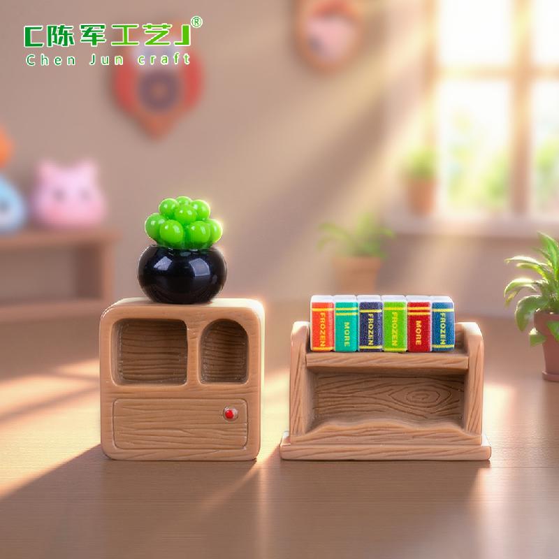 微景观创意壁画多肉盆摘家居娃娃屋 DIY装饰品配件迷你树脂小摆件