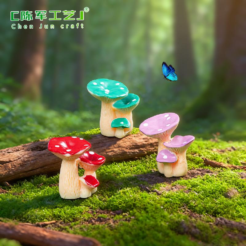 Tiểu cảnh nấm nhựa, trang trí DIY mini, tiểu cảnh dễ thương (ZC-8)