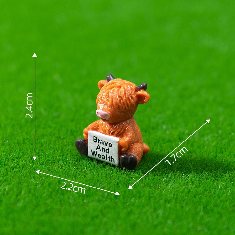 Động vật cầm bảng mini trang trí tiểu cảnh (PK-704)