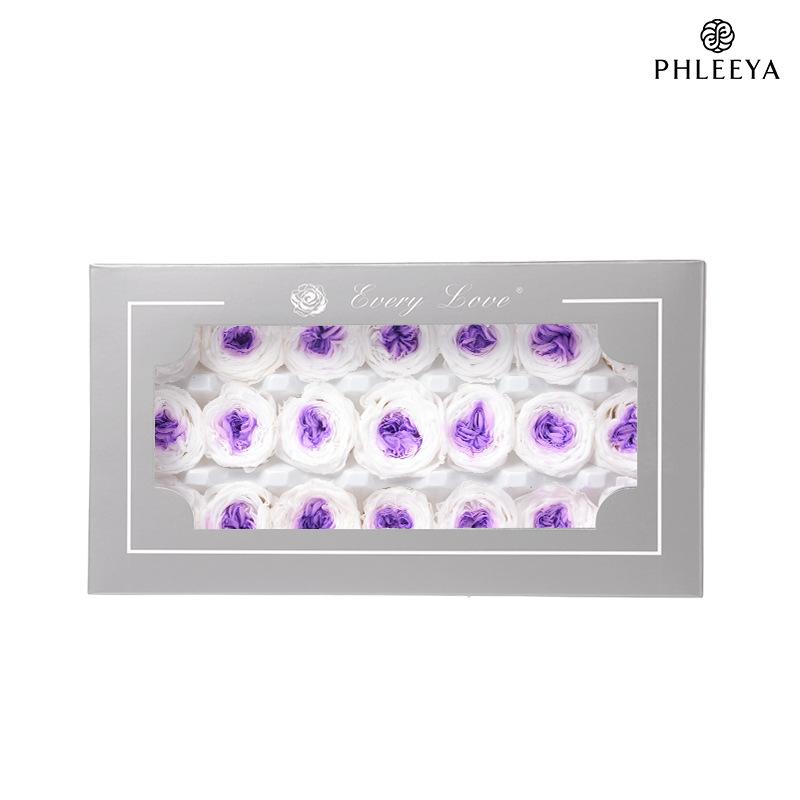 Hoa hồng Austin vĩnh cửu 2–3cm Chocolate Bubble DIY hoa khô (HK-15)