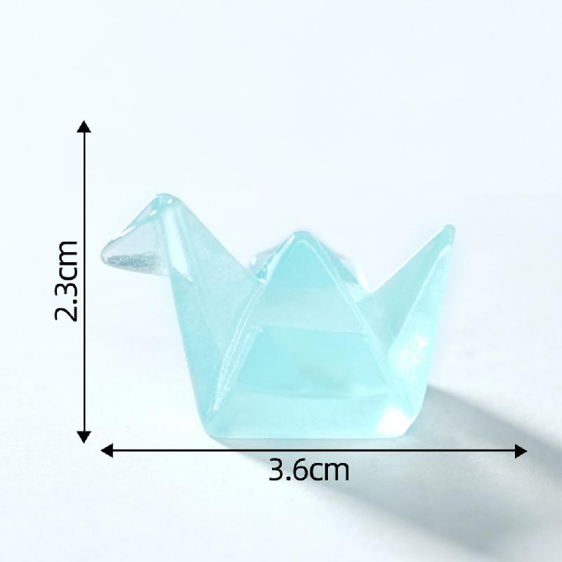 微景观创意可爱夜光千纸鹤盲袋 DIY装饰品配件迷你桌面手工小摆件