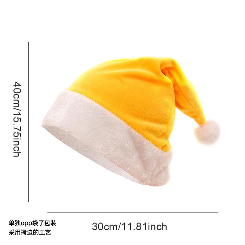 Mũ Giáng Sinh cao cấp - mũ lông ngắn, lý tưởng cho người lớn và trang trí bữa tiệc. Mang đến vẻ đẹp sang trọng và phong cách cho mùa lễ hội.