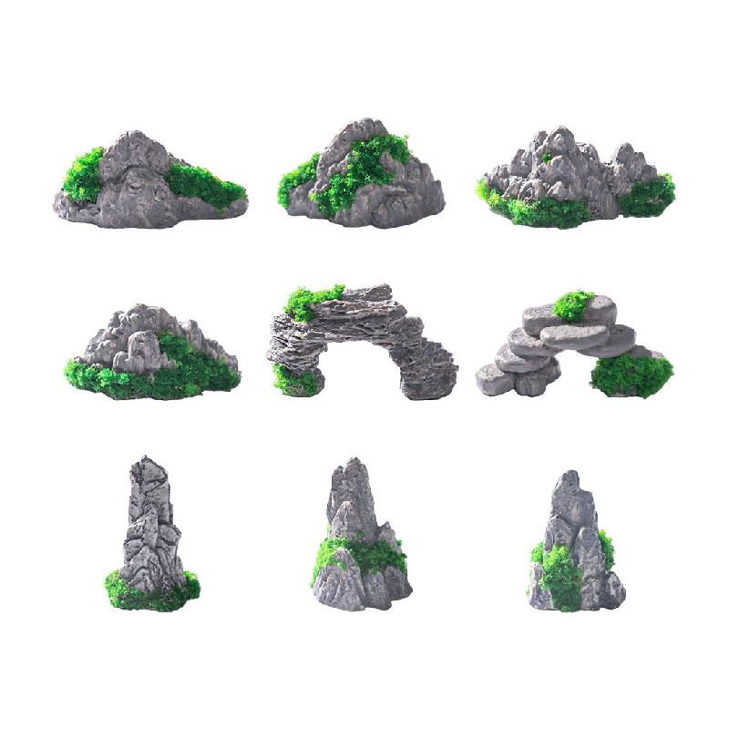 微景观创意中式山水假山石李白园艺造景 DIY装饰品配件迷你小摆件