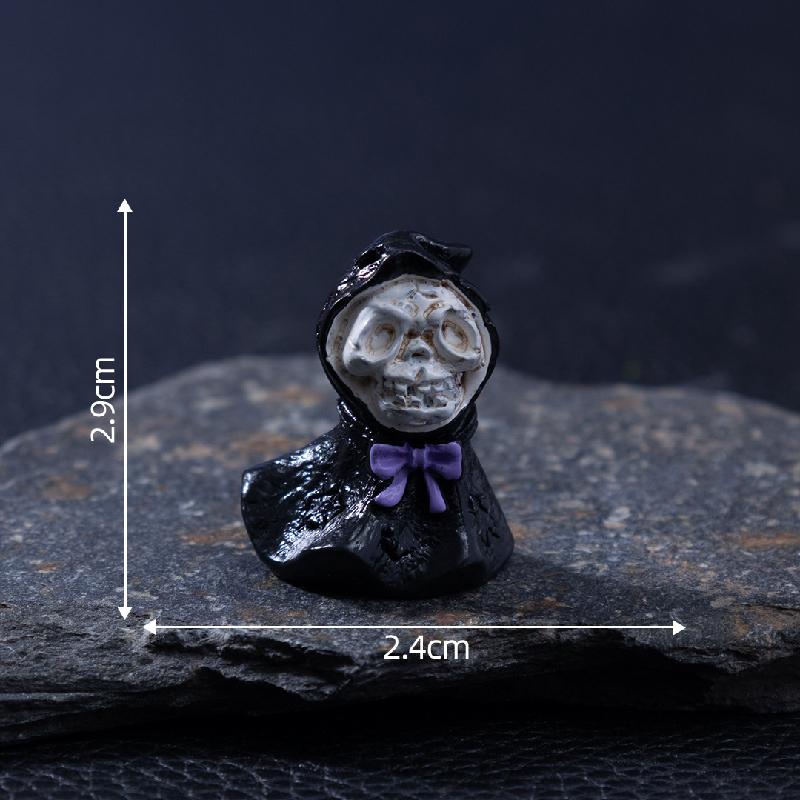 跨境新品微景观创意木乃伊骷髅萌粒万圣节 DIY装饰配件迷你小摆件