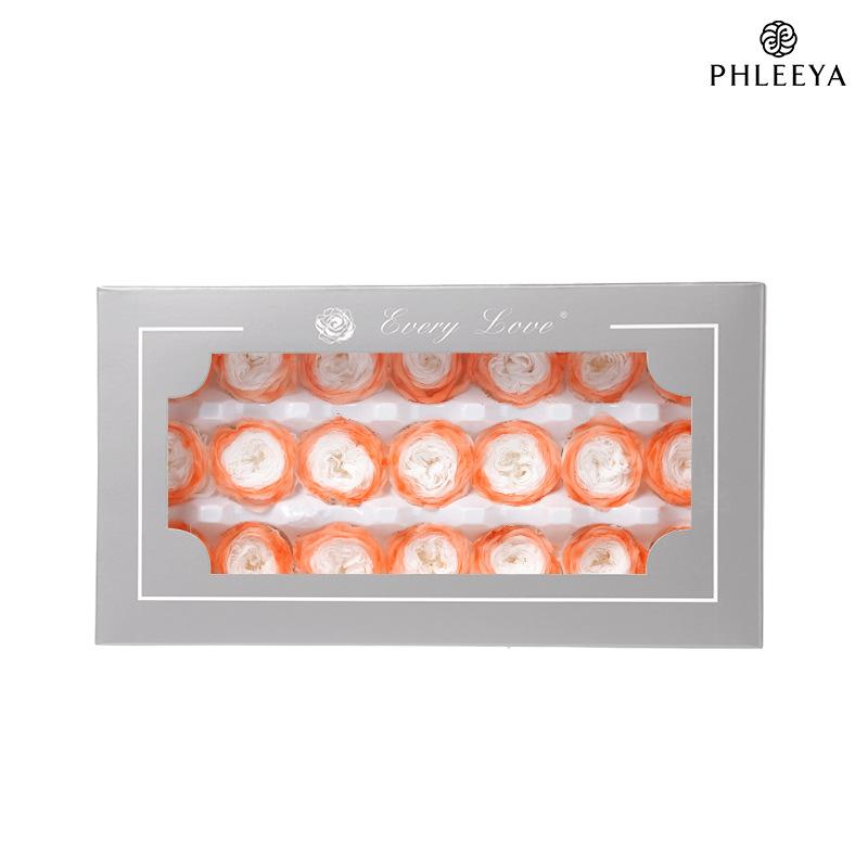 Hoa hồng Austin vĩnh cửu 2–3cm Chocolate Bubble DIY hoa khô (HK-15)