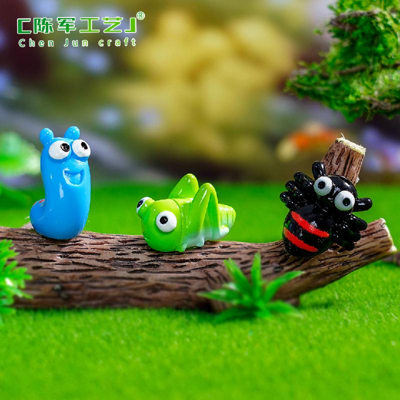 微景观创意大眼昆虫青蛙蜜蜂园艺造景 DIY装饰配件迷你桌面小摆件