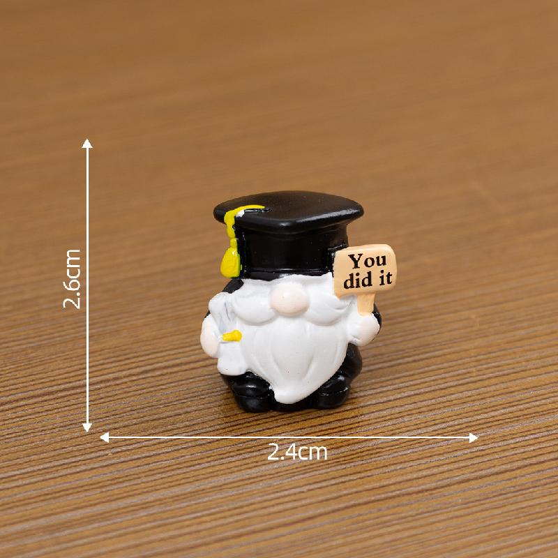 Chú lùn lễ tốt nghiệp mini bằng nhựa resin (PK-719)
