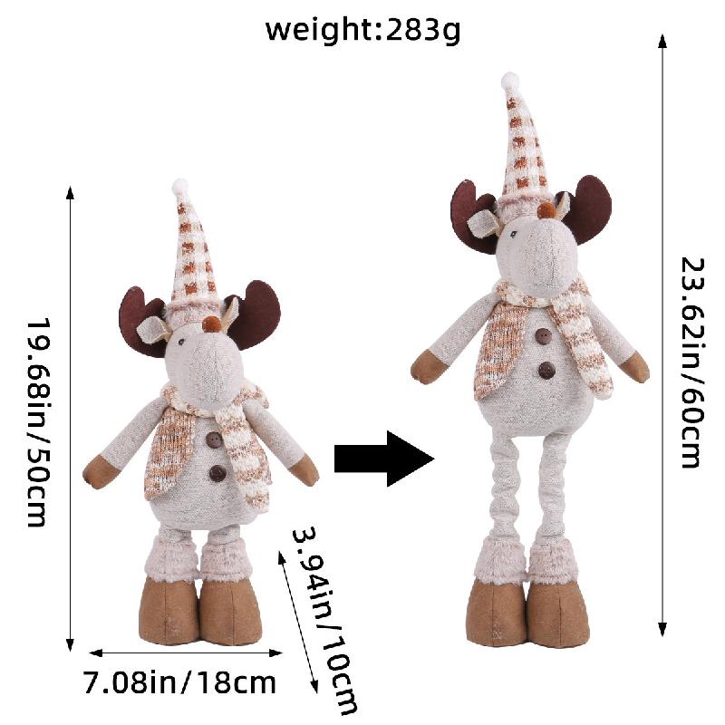 Trang trí Noel: Búp bê người tuyết, nai co giãn, khách sạn