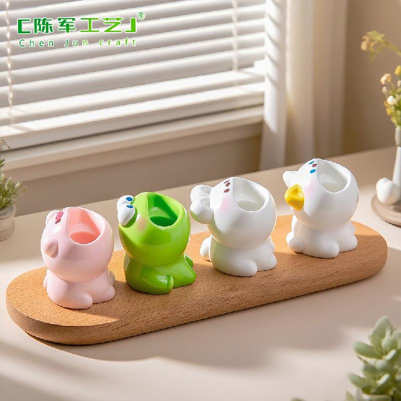 微景观创意大嘴巴小动物公仔萌粒 DIY装饰品挂配件迷你桌面小摆件