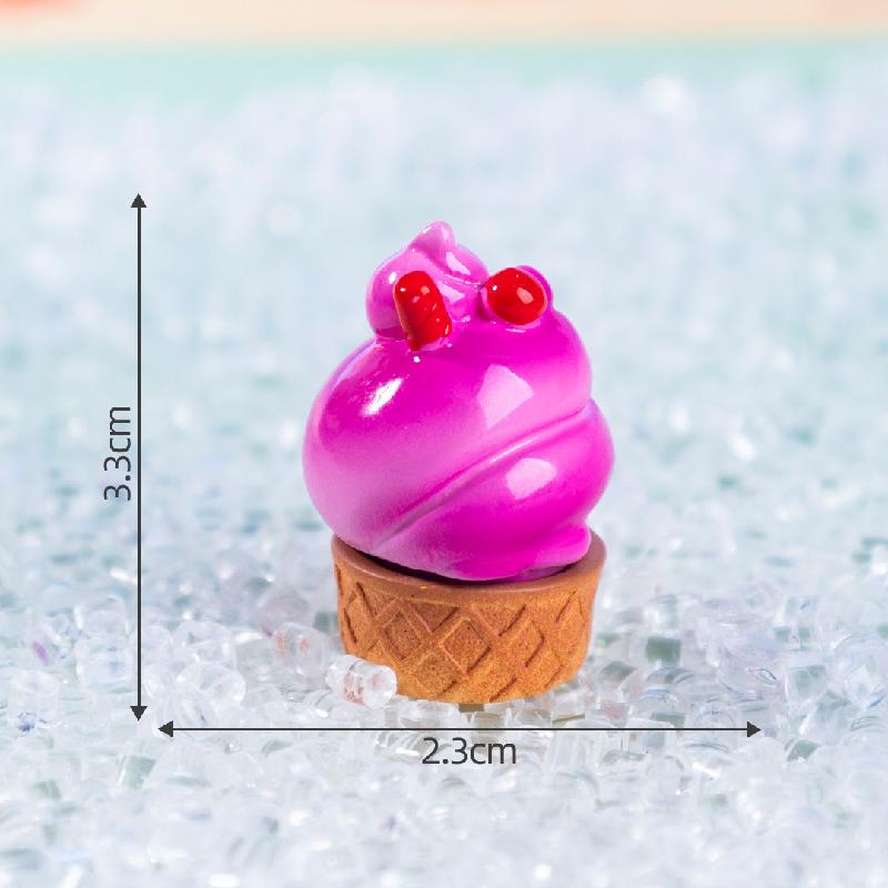 微景观创意夏日水果甜筒冰淇淋盲袋 DIY装饰品配件迷你桌面小摆件
