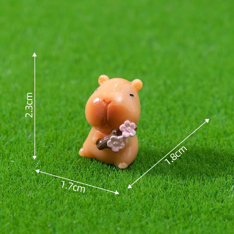 Capybara hoa anh đào mùa xuân mini tiểu cảnh (PK-700)
