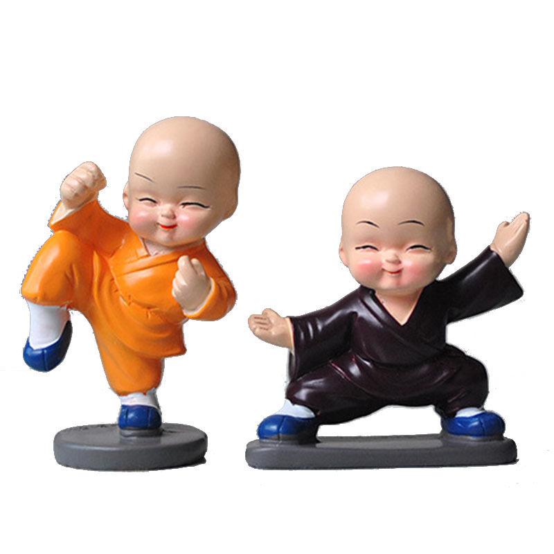 Tượng hòa thượng Kung Fu mini trang trí xe sáng tạo (BS-36)