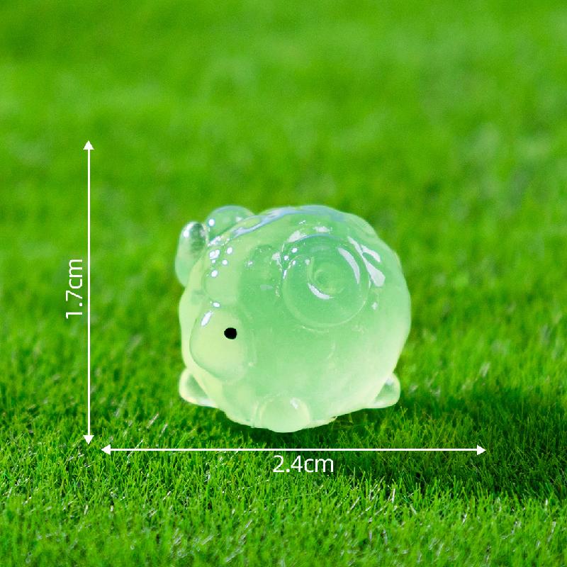 新品微景观创意夜光小绵羊公仔动物萌粒 DIY装饰品配件迷你小摆件