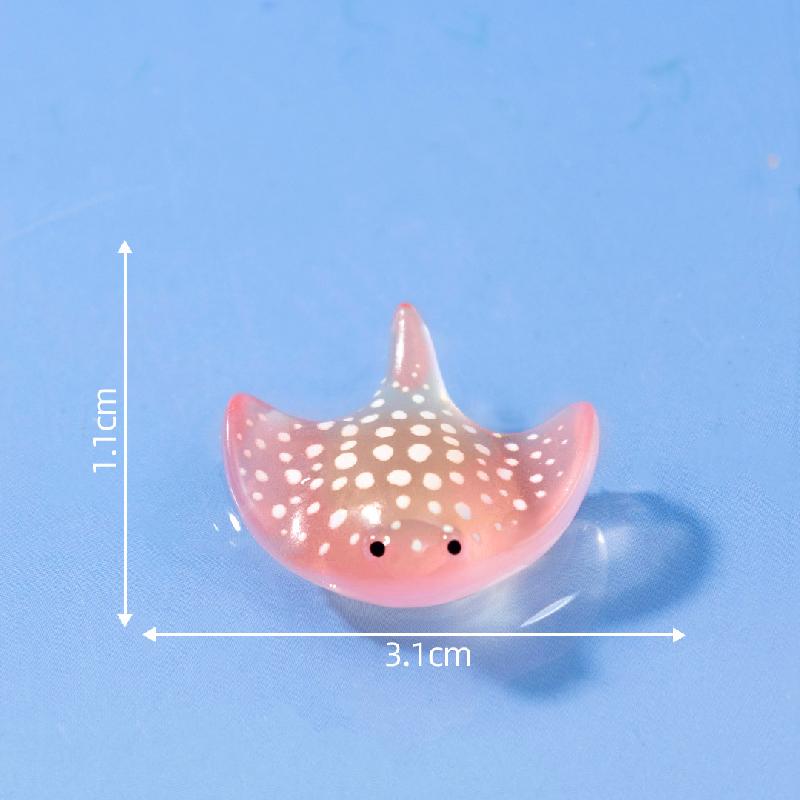 微景观创意游泳圈气垫船海洋动物水族造景 DIY装饰配件迷你小摆件