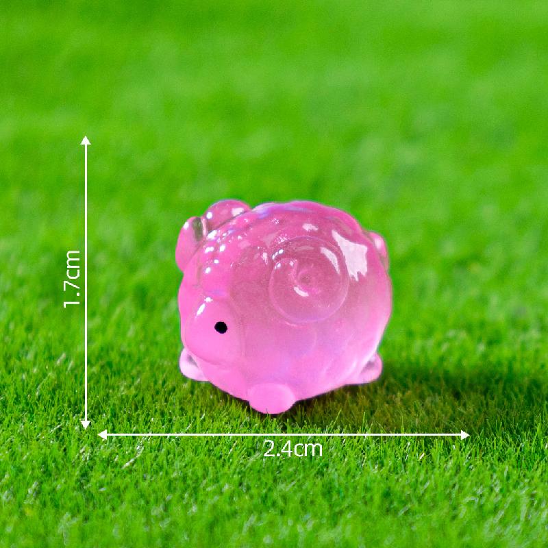 新品微景观创意夜光小绵羊公仔动物萌粒 DIY装饰品配件迷你小摆件