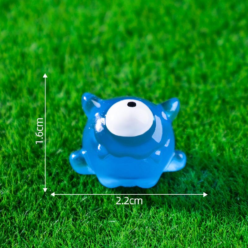 跨境外贸微景观创意荧夜光独眼小怪兽 DIY装饰品挂配件迷你小摆件