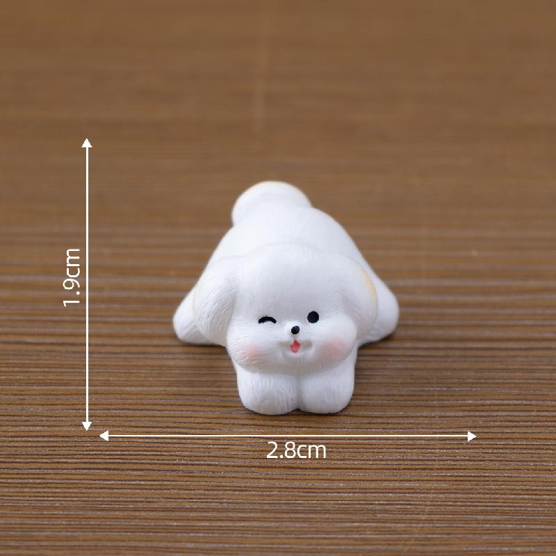 微景观创意可爱西施犬公仔娃娃屋 DIY装饰品挂配件迷你桌面小摆件